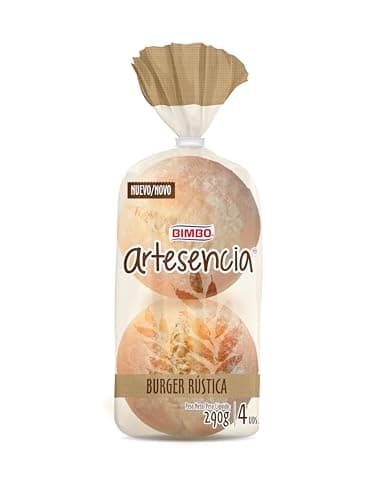 Artesano- Pan para Hamburguesa estilo Brioche 4 unidades, 290g
