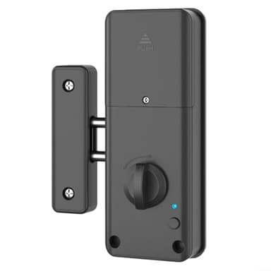 Sumsoctober Cerradura electrónica invisible con acceso de tarjeta IC para puertas de madera, sistema de bloqueo de seguridad interior para protección de privacidad en el hogar y la oficina