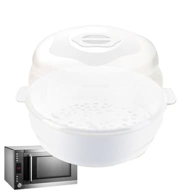 SVCEQZE Esterilizador De Microondas, 22.5x22x17.5cm Vaporizador Microondas, Limpiador De Microondas, Limpiador De Botellas De Microondas, Caso De Biberones De Vapor De Microondas Reutilizable