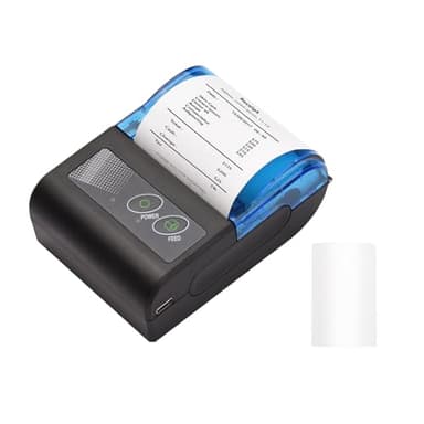 Sunydog Mini Impresora Térmica Portátil,Xgr-Pos581 Impresora de Tickets de Recibos de Recibos USB Inalámbrica de 2 Pulgadas con Papel de Impresión de 58 mm Compatible con Android Windows