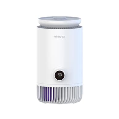 AIRAPEX 2 in 1 Purificatore d'aria e umidificatore evaporativo combinato per la camera da letto, H13 vero filtro HEPA, umidificatore d'aria fresca senza nebbia evaporativa WIFI Connect