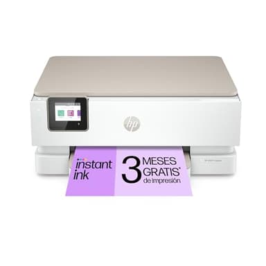 HP Envy Inspire 7220e 242P6B, Impresora multifunción de inyección de tinta A4 a color, Wi-Fi, impresión a doble cara automática, Hasta 22 ppm, 3 meses de impresión Instant Ink con HP+, Blanca