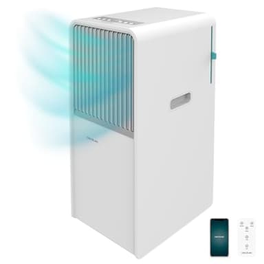 Cecotec Aire Acondicionado Portátil con Wifi y Mando a Distancia ForceClima 7550 Style Connected. 7000 BTU, 14m2.
