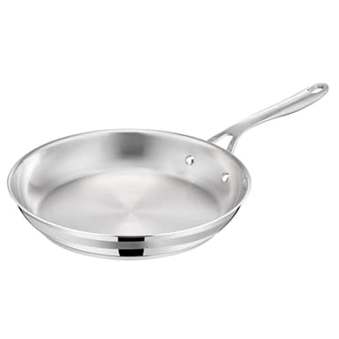Tefal Jamie Oliver - Sartén de 24 cm, Apto inducción, sin revestimiento antiadherente, Thermo-Fusion, apto lavavajillas y horno, acero inoxidable