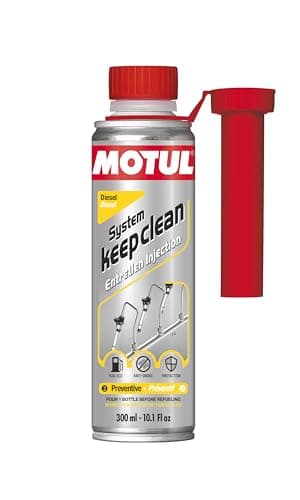 MOTUL Limpiador del Sistema de Inyección Diésel, Aditivo Limpiador Preventivo para Motores Diésel, Anti-Humos, Rendimiento, Reducción del Consumo y Emisiones, System Keep Clean Diesel, 300 ml