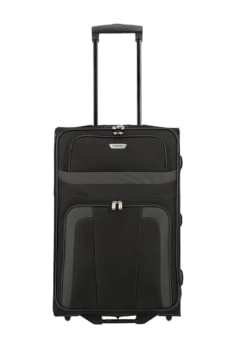paklite Maleta de Viaje con 2 Ruedas, Maleta con Ruedas de tamaño Mediano, Orlando, Carrito clásico de Carcasa Blanda con diseño Atemporal, 63 cm, 58 litros