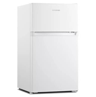 INFINITON | Frigorifico FG-A82B2P | Dos Puertas | Capacidad 85 L | Descongelación DEFROST | Alto 85 Cm | Clase Energética A+ /F | Temperatura Regulable | Color Blanco |