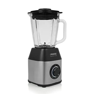 Princess 212100 Batidora de vaso Supreme, 1,5 L, 1250 W, 5 velocidades y función Pulse