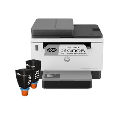 HP LaserJet Tank MFP 2604sdw 381V1A, Impresora Láser A4 Multifunción con Deposito de Toner, Impresión a Doble Cara Automática,Copiadora y Escaner, Wi-Fi, HP Smart App,Pantalla LCD Icon,Blanca y Negra