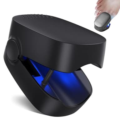 Dispositivo de Limpieza de Hongos en Uñas, Berrlly Dispositivo de Láser de Hongos Uñas 460nm Luz Azul Altamente Efectiva para Hongos en Las Uñas, Fácil de Usar en Casa, Personas Mayores(Negro)