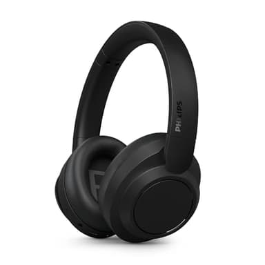 Philips Audio TAH6509BK/00 Auriculares Over-Ear inalámbricos Bluetooth con ANC, Compatible con asistentes de Voz, hasta 70 Horas de reproducción de música - Negro