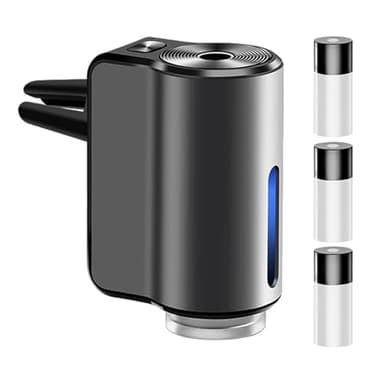 Ambientador para coche eléctrico,Ambientador para coche automático - Difusor de fragancia automático | Difusor de coche inteligente ajustable de 3 modos, difusor de aromaterapia para coche con 3 botel