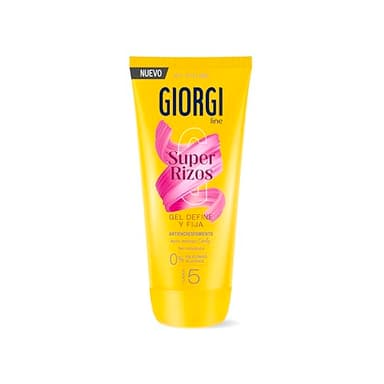 Giorgi Line Gomina Super Rizos con Aloe Vera, Gel Definidor Apto Método Curly sin Residuos 0% Siliconas 0% Alcohol, Controla el Frizz del Cabello Rizado y Ondulado, Fijación 5-170 ml