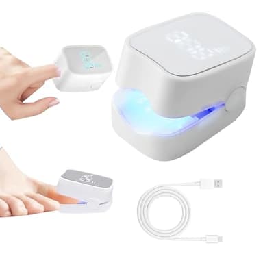 KUKUPOW Dispositivo de Tratamiento de Hongos en las Uñas con Números LED, Dispositivo de Láser de Hongos Uñas Luz Azul Altamente Efectiva, Láser Antimicótico Casero de Acción Rápida