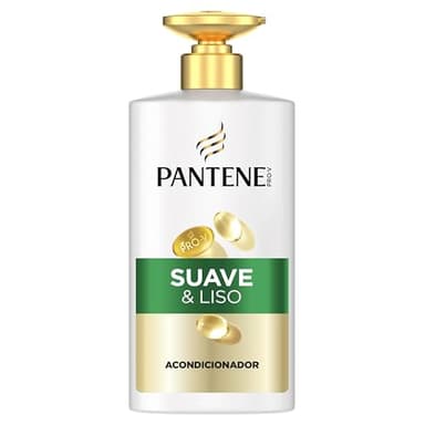 Pantene Pro-V Suave y Liso Acondicionador 800ml con Dispensador, Pelo Encrespado y Apagado. Uso Diario. Provitamina B5 y Nutrientes. Sin Aceites Minerales ni Colorantes. Tecnología Active Nutri-Plex