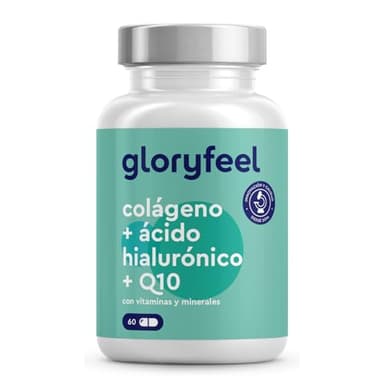 Colágeno Marino Hidrolizado + Ácido hialurónico + Magnesio + CoQ10 + Zinc + Vitaminas A, C, D y B12 - Articulaciones Fuertes, Piel Tersa y Energía - Probado en laboratorio