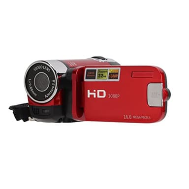 Greensen Videocámara con Cámara de Video Digital 4K 48MP, Grabadora de Video con Cámara con Zoom Digital 16X Cámara de Video con Pantalla Giratoria de 2,7 Pulgadas y 270 ° para (Rojo)