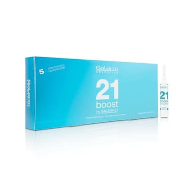 SALERM - Mascarilla Capilar Concentrada - Salerm 21 Boost Ampollas Hidratantes para el Cabello - 8 x 13 ml - Repara el Cabello - con Protector Térmico - Antipolución y Anti Frizz