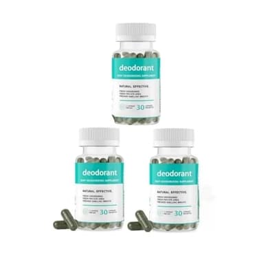 Desodorización Corporal, Desodorante de Cuerpo Completo, desodorante interno, Suplementos desodorantes para mujeres y hombres, fresco de la cabeza a los pie