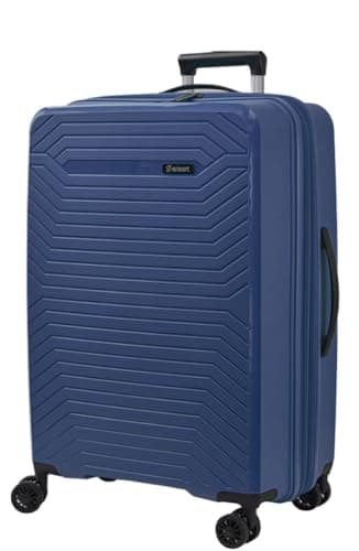 SISET Air Nova - Maleta de Viaje Mediana Expandible (66x45x28/31cm), Fabricada en Polipropileno, 4 Ruedas Dobles Silenciosas y Cerradura Combinación TSA. (Mediana), (80L), (3.8kg), (Azul Marino).