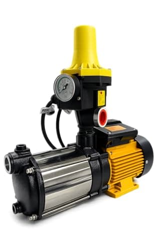 Grupo de Presión de 0.75 CV de Agua Automático con Controlador – Bomba de Agua Presurizadora Doméstica para Casa, Jardín y Riego, Sistema Automático de Presión – FLUVIA (0.55, Kilovatios)