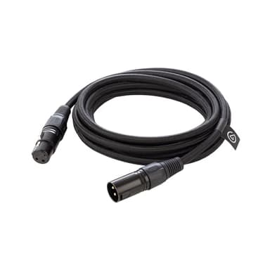 Elgato Cable XLR – Cable de micrófono apantallado para grabación en estudio y producción en directo, clavijas chapadas en oro, de macho a hembra, para micro y línea analógica balanceada, 10 pies/3 m