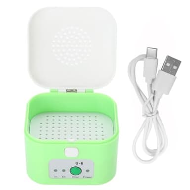 Fyearfly - Aparato de secado eléctrico para audífonos, deshumidificador, audífono USB, caja de secado, color verde