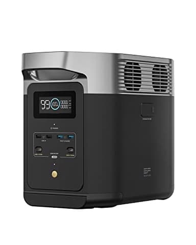 Estación de Energía Portátil EcoFlow Delta 2 con Capacidad Ampliable de 1 a 3 kWh, batería LFP, Carga rápida, Uso como generador Solar para alimentación de Reserva en casa, Camping y autocaravanas