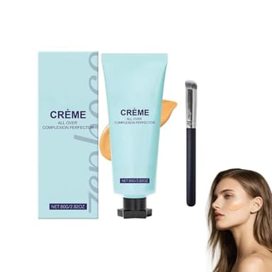 Crema Suprema Unificadora, Base CC con corrector hidratante, Resistente al sudor y al agua, Duración prolongada anti-transferencia, 80g (Natural)
