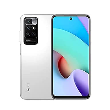 Smartphone Xiaomi Redmi 10 2022, 6 GB RAM, 128 GB ROM, Teléfono con Pantalla FHD+ DotDisplay de 6,5 Pulgadas, Procesador MediaTek Helio G88, Cámara Quad, versión Global, Blanco