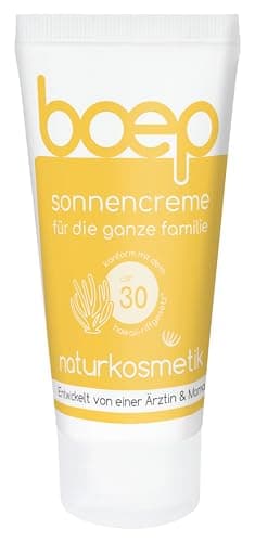 boep Protector solar LSF30, protección solar mineral para bebés, niños y adultos, con óxido de zinc y sin filtros UV químicos, cosmética natural vegana para toda la familia (40 ml)