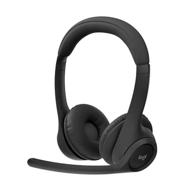 Logitech Zone 300, Auriculares con micrófono Bluetooth inalámbricos con cancelación de Ruido, compatibles con Windows, Mac, Chrome, Linux, iOS, iPadOS, Android - Negro