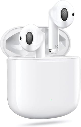 Auriculares lnalámbricos, Auriculares Bluetooth 5.3 In Ear lnalámbricos con 4 Cancelacion Ruido Mic, 48H Cascos HiFi Estéreo, IPX7 Control Táctil Deportivosb Audifono Inalambricos para iPhone/Android