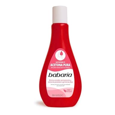 Babaria - Quitaesmalte Acetona Pura | Quitaesmalte Semipermanente | Quita Esmalte Semipermanentes para Uñas | Removedor Esmalte Semipermanente | Remover Uñas Semipermanentes
