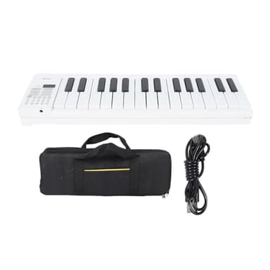 Piano Plegable de 61 Teclas, Teclados Electrónicos Portátiles, Piano con Teclado, Instrumento Electrónico de Juguete con Reproducción de Grabación