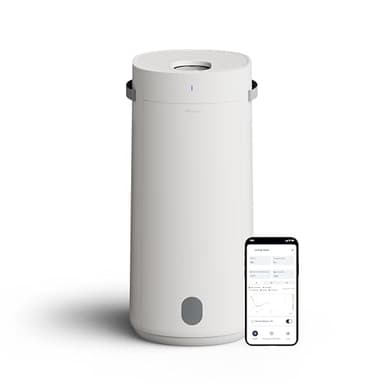 Blueair 2 en 1 Purificar y Humidificar, Purificador y humidificador de aire con tecnología HEPASilent y 360° InvisibleMist, Top Pour, cubre 79m2 en 30 minutos, Aire óptimamente equilibrado