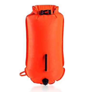 SUNXBUK Boya Natacion,28 L Boya de Natación Impermeable con Cinturón Ajustable para Nadadores de Aguas Abiertas
