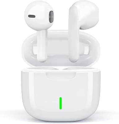 Auriculares Inalámbricos Bluetooth, Bluetooth 5.3 In Ear Auriculares con Cancelacion Ruido HD Mic, 50H Estéreo Control Táctil Cascos Inalambricos, IP7 Impermeable Audifonos para iPhone/iOS/Android