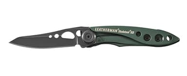 Leatherman Skeletool KB - Navaja con Hoja de Acero Inoxidable y Abrebotellas, Verde Oscuro