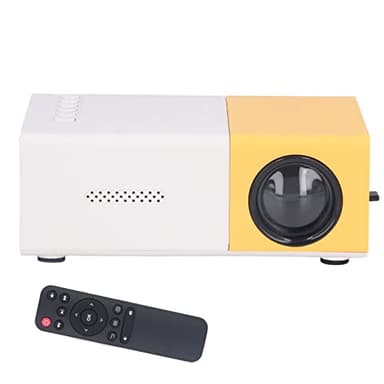 Mini Proyector, Resolución de 1920 X 1080, Admite Pantalla Grande de 24 a 60 Pulgadas, Proyector Portátil para Cine en Casa Al Aire Libre (Enchufe de la UE)