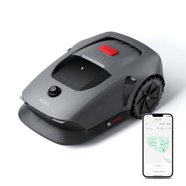 Mova 600 Kit Robot Podadora, Configuración Inalámbrica UltraView™ y Mapeo Preciso de hasta 600 m², Evasión de Obstáculos Inteligente,Corte en Forma de U, Funcionamiento Silencioso, Avisos de Seguridad