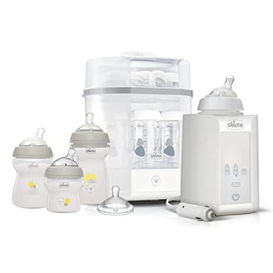 Chicco Starter Set - Esterilizador/Calentador de biberones - Kit Biberón