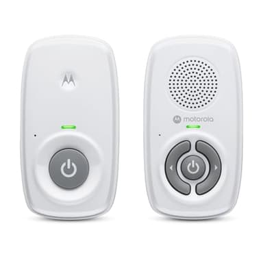 Motorola Nursery AM21 Monitor de Audio para Bebés - Monitor Digital con Tecnología DECT para Monitoreo de Audio - Largo Alcance - Micrófono de Alta Sensibilidad - Blanco