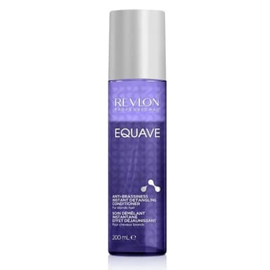 REVLON PROFESSIONAL Equave Acondicionador Profesional Bifásico Desenredante para Cabellos Rubios, Grises o Decolorados, Sin Aclarado, Neutraliza Tonos Amarillos No Deseados, 200 ml