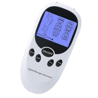 HEATSHAKING Masajeador Muscular Dc Mini Multifunción de Plástico Doble Canal para Aliviar y Mejorar la Circulación en Cintura, Dispositivo Portátil para Terapia Física en Casa