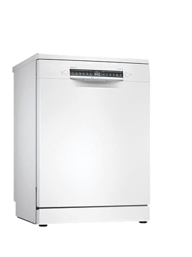 Bosch - Lavavajillas Libre Instalación, 60 cm, Serie 4, 14 Cubiertos, 3 Bandeja, Home Connect, Blanco, SMS4EMW06E