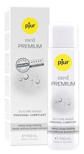pjur med PREMIUM (100ml) - Lubricante sanitario de silicona - para mucosas/piel muy sensible - apto para alérgicos