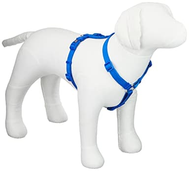 Trixie Arnés 203402 Premium en H, para perros, azul, talla M-L (52-75 cm/20 mm)