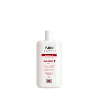 ISDIN Lambdapil Champú Anticaída Ayuda a Reducir la Caída Excesiva del Cabello y a Aumentar su Densidad, Cabello Fuerte y con Aspecto Saludable, 400 ml