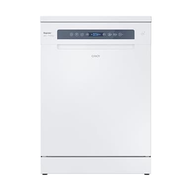 Candy Rapido' CF 4E4F0W, Lavavajillas 60 CM, 14 Servicios, Digital, Wi-Fi, 8 ciclos, Especial 35´, Altura Cesto Superior Ajustable, 44DB, Indicador Sal, Maxi - Ladle, Inicio Diferido 23h, Blanco